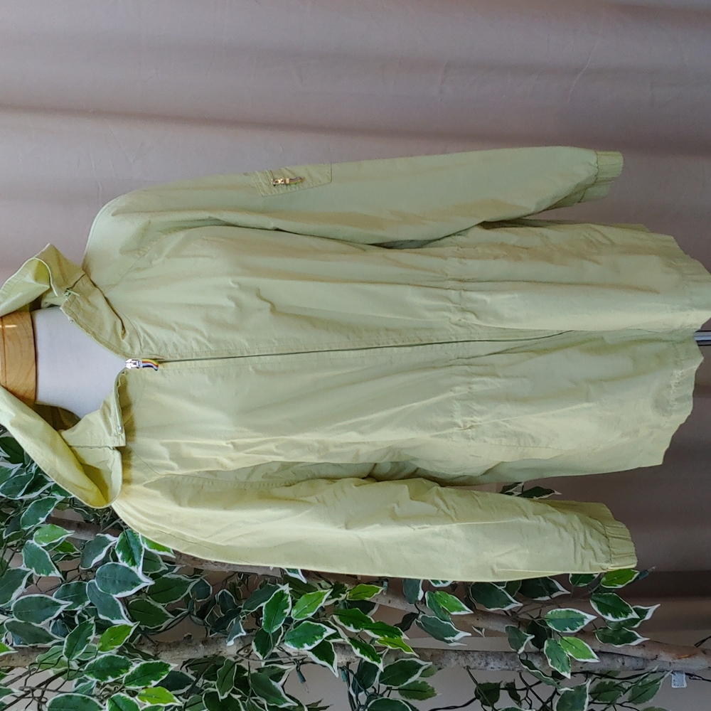Talbots Light Weight Pale Green Hhooded Jacket sz L